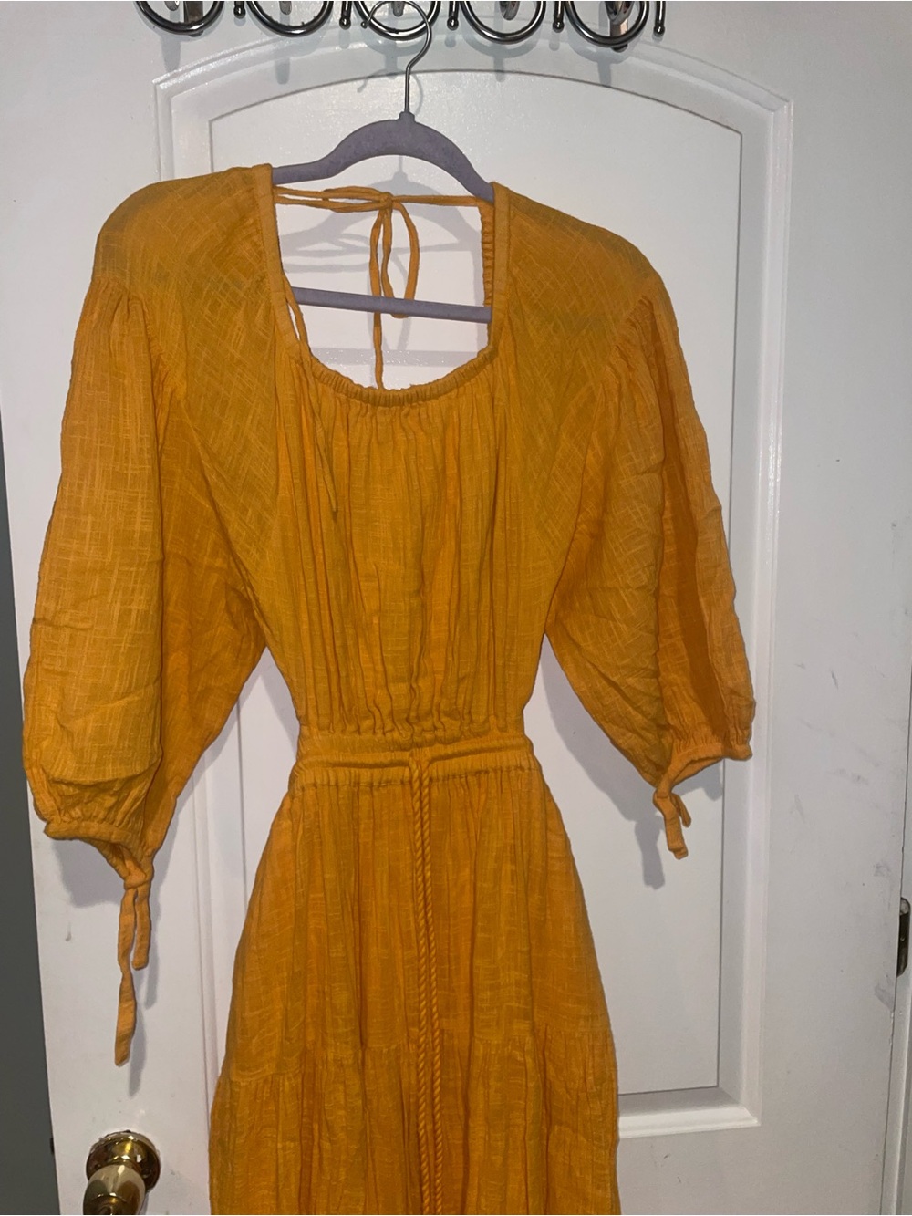 New! Free People FREE-EST Ibiza Sun Open Back Cotton Gauze Maxi Dress 🌻 XS - Picture 5 of 10